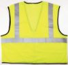 Picture of Mcr Safety Lime Green Class2 Econ Zip Mesh L Part# - Vcl2Mlzl