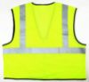 Picture of Mcr Safety Lime Green Class2 Econ Zip Mesh Xl Part# - Vcl2Mlzxl