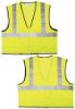 Picture of Mcr Safety Lime Green Class2 Econ Zip Mesh X3 Part# - Vcl2Mlzx3