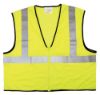 Picture of Mcr Safety Lime Green Class2 Econ Zip Mesh X4 Part# - Vcl2Mlzx4