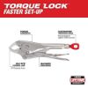 Picture of Milwaukee® Tool Maxbite Locking Pliers Std 10" Part# - 48-22-3610