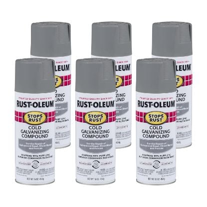 Picture of Rust-Oleum® Strust Sspr 6Pk Flat Galvanizing Compnd Part# - 7785830