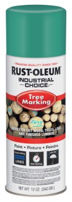 Picture of Rust-Oleum® Tree Marking Paint  Green  12 Oz. Part# - 306519