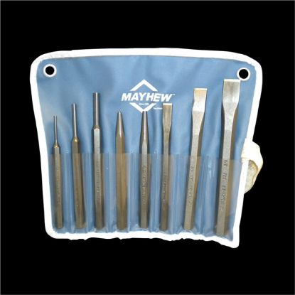 Picture of Mayhew™ Tools 754-K 8Pc Punch & Chisel Part# - 61025