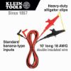 Picture of Klein Tools Heavy-Duty Alligator Clip Test Leads  10-Ft Part# - 69367