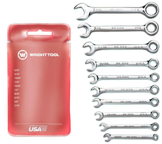 Picture of Wright Tool 10 Pc. Miniature Combination Wrench Set Part# - E787