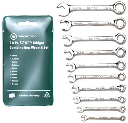 Picture of Wright Tool 10 Pc. Minature Metric Combination Wrench Set Part# - M788