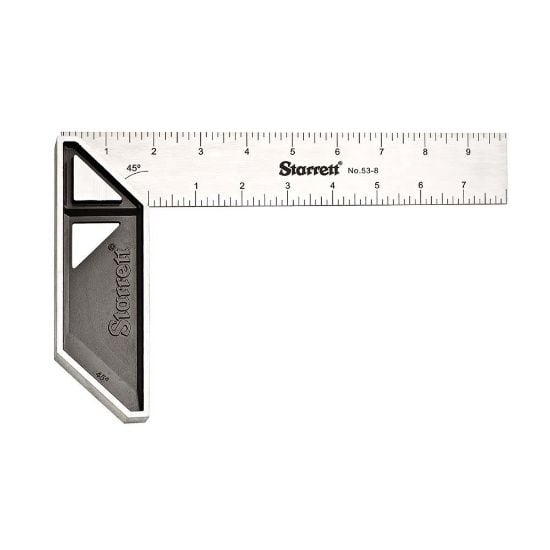 Picture of L.S. Starrett Stainless Steel Carpenters' Try Square 53 - 8" Part# - K53-8-N