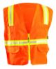 Picture of Occunomix Non-Ansi Vest Solid Tripletrim Zipper Or S Part# - Lux-Xtrans-Os