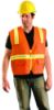 Picture of Occunomix Non-Ansi Vest Solid Tripletrim Zipper Or S Part# - Lux-Xtrans-Os