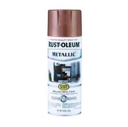 Picture of Rust-Oleum® Stops Rust Metallic Spray Paint  Copper  11 Oz Part# - 7273830