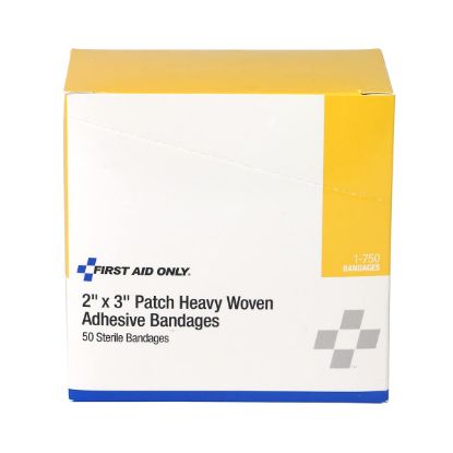 Picture of First Aid Only® 2"X3" Heavy Woven Fabricbandages  50/Box Part# - 1-750-001