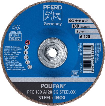 Picture of Pferd 7 X 5/8-11 Polifan Sg Alu Ox Conical 120G Part# - 62311