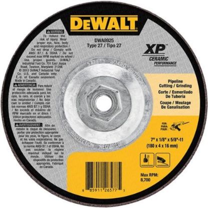 Picture of Dewalt® 7" X 1/8" X 5/8"-11 Ceramic Abrasive Part# - Dwa8925