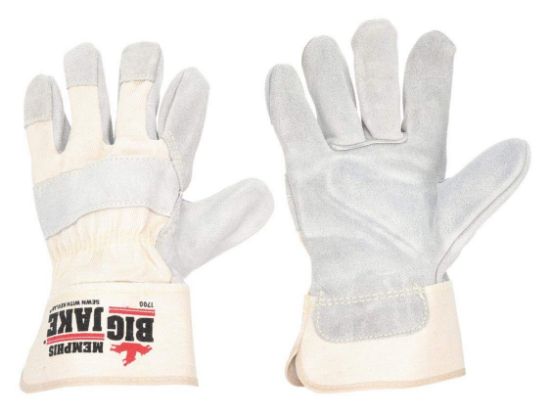 Picture of Mcr Safety Big Jake Side Leather Palm Gloves Gunn Cut 2- Part# - 1700L