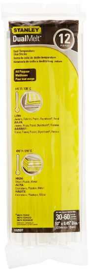 Picture of Stanley® Stanley Dualmelt Glue Sticks 10" - 12 Pack Part# - Gs25Dt