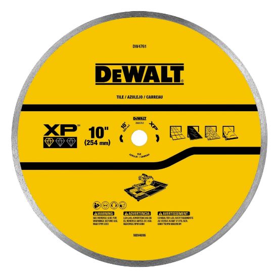 Picture of Dewalt® 10" Ceramic Tile Blade Part# - Dw4761