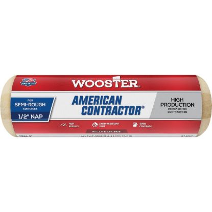 Picture of Wooster 9" American Contractor 1/2" Nap Roller Cover Part# - 00R5630090