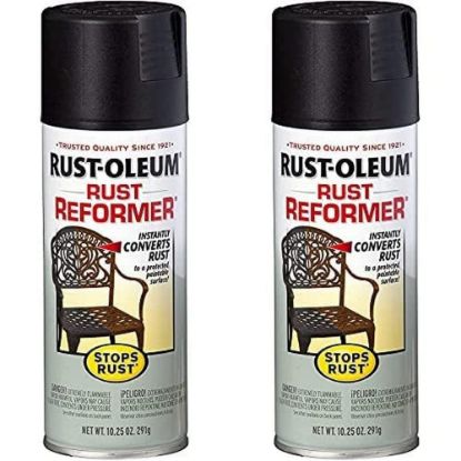 Picture of Rust-Oleum® Rust Reformer Spray Paint  Black  10.25 Oz. Part# - 215215