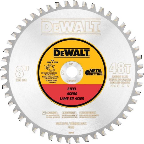 Picture of Dewalt® 8In 48T Ferr Mtl Cutting5/8In Arbor Part# - Dwa7840