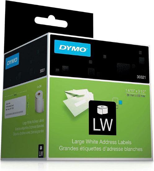 Picture of Dymo Labelwrter Addrs Lbl White 1.4"X3.5" 260 Lbl/Rl Part# - 30321