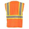 Picture of Occunomix Class 2 Mesh Vest  2" Tape  Zip Close  Sm  Or Part# - Eco-Imz-Os