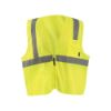 Picture of Occunomix Class 2 Mesh Vest  2" Tape  Zip Close  Sm  Yel Part# - Eco-Imz-Ys