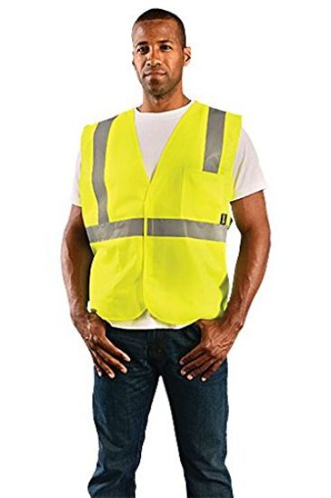 Picture of Occunomix Class 2 Solid Vest  2" Tape  H/L Close  Sm  Yel Part# - Eco-Is-Ys