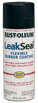 Picture of Rust-Oleum® Leakseal Spray  Black  12 Oz. Part# - 265494