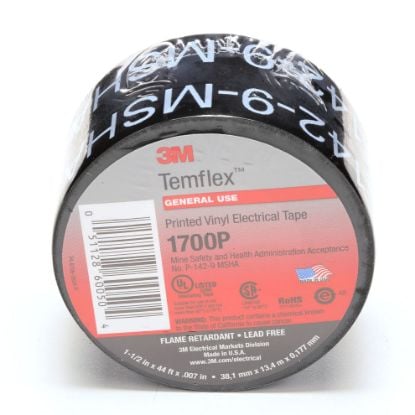 Picture of 3M™ 3M Temflex Vinyl Elect Tp 1700P Prrnt 1.5" X 66' Part# - 7000133684