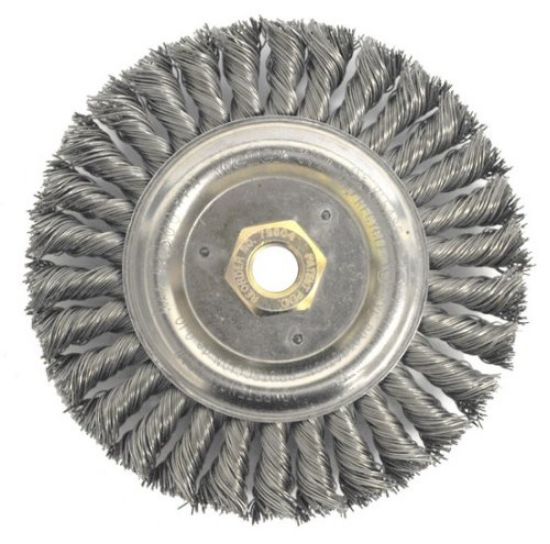 Picture of Weiler® Dually 6" Filler Pass Brush- .023 Steel Wire- 5/ Part# - 79804