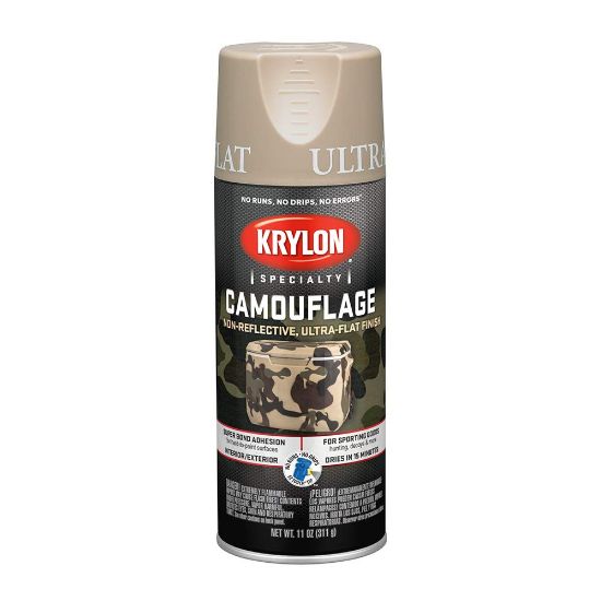 Picture of Krylon® Industrial Camouflage Paint  Ultraflat  Sand  11 Oz. Part# - K04295777