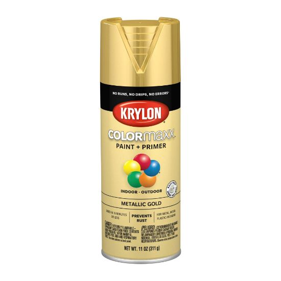 Picture of Krylon® Industrial Colormaxx Metallic Paint  Gold  11 Oz. Part# - K05588007