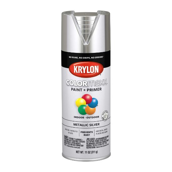 Picture of Krylon® Industrial Colormaxx Metallic Paint  Higloss  Silver  11Oz Part# - K05590007