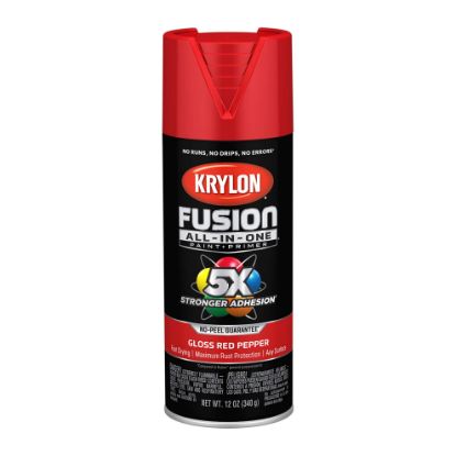 Picture of Krylon® Industrial Fusion All-In-One Spraypaint  Gloss Red Pepper Part# - K02720007