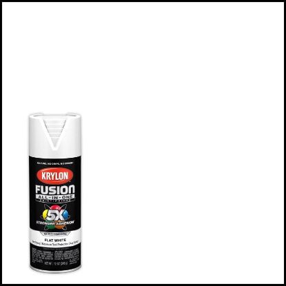 Picture of Krylon® Industrial Fusion All-In-One Spraypaint  Flat White Part# - K02730007