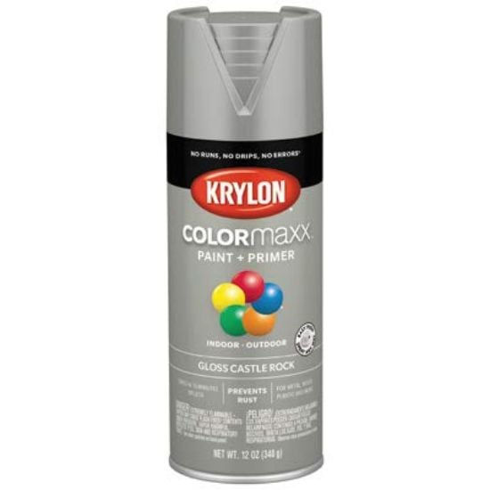 Picture of Krylon Industrial Colormaxx Paint + Primer Gloss Castle Rock 12Oz Part# - K05509007