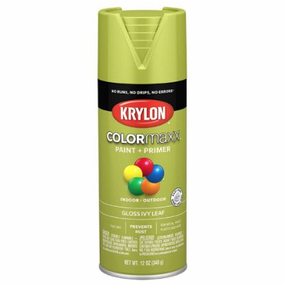 Picture of Krylon Industrial Colormaxx Paint + Primer  Gloss  Ivy Leaf  12 Oz Part# - K05525007