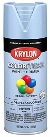 Picture of Krylon Industrial Colormaxx Paint+Primer Gloss Peekaboo Blue 12Oz Part# - K05530007