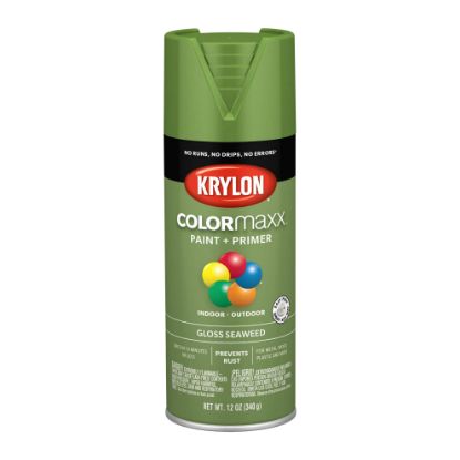 Picture of Krylon Industrial Colormaxx Paint + Primer  Gloss  Seaweed  12 Oz. Part# - K05538007