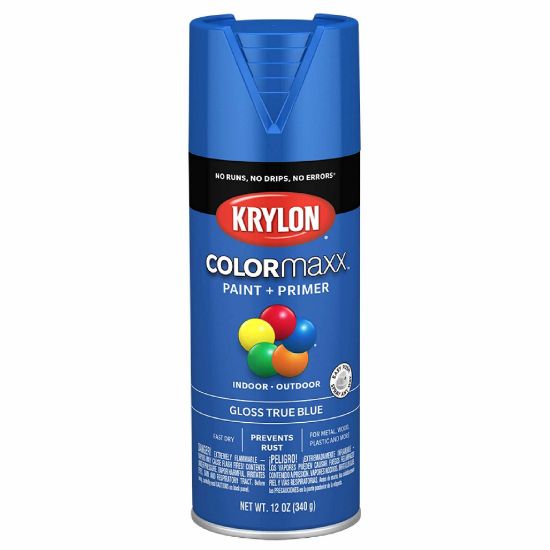 Picture of Krylon® Industrial Colormaxx P+P Spray Paint  Gloss True Blue  12Oz Part# - K05543007