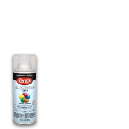 Picture of Krylon Industrial Colormaxx Acrylic  Flat Crystal Clear  11Oz Part# - K05547007