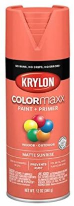 Picture of Krylon Industrial Colormaxx Paint + Primer  Matte  Sunrise  12 Oz. Part# - K05553007