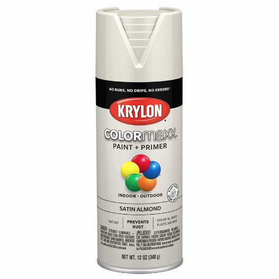 Picture of Krylon Industrial Colormaxx Paint + Primer  Satin  Almond  12 Oz. Part# - K05554007