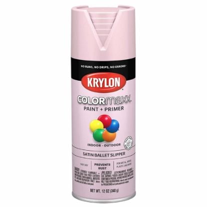 Picture of Krylon Industrial Colormaxx Paint+Primer Satin Ballet Slipper 12Oz Part# - K05556007