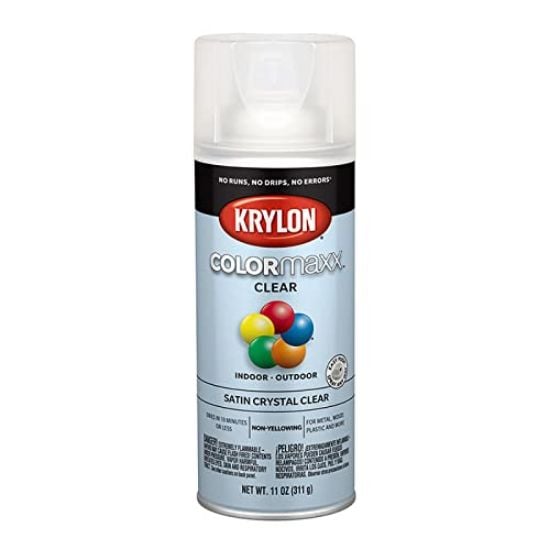 Picture of Krylon® Industrial Colormaxx Acrylic  Satin  Crystal Clear  11 Oz Part# - K05562007