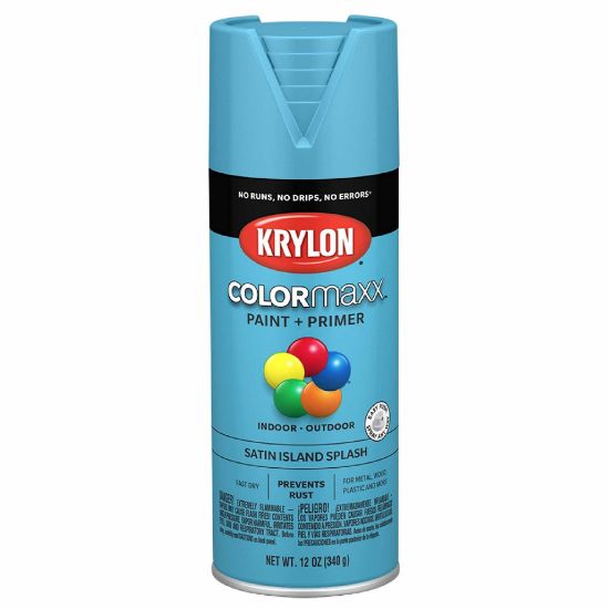 Picture of Krylon® Industrial Colormaxx Paint+Primer Satin Island Splash 12Oz Part# - K05565007