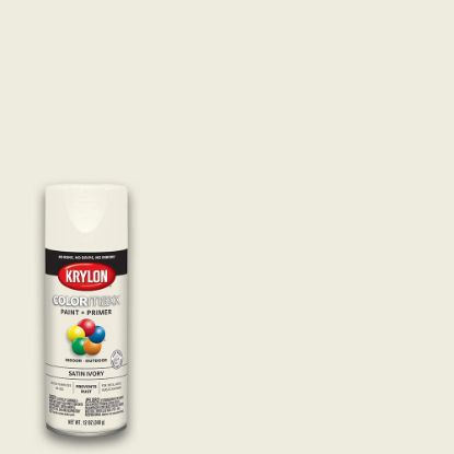 Picture of Krylon® Industrial Colormaxx Paint + Primer  Satin  Ivory  12 Oz. Part# - K05567007