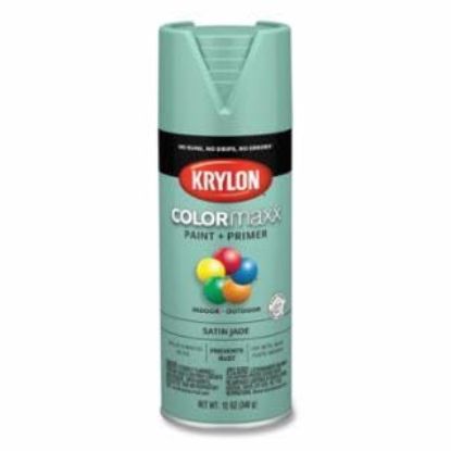 Picture of Krylon® Industrial Colormaxx Paint + Primer  Satin  Jade  12 Oz. Part# - K05568007