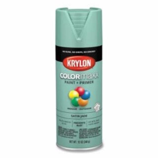 Picture of Krylon® Industrial Colormaxx Paint + Primer  Satin  Jade  12 Oz. Part# - K05568007